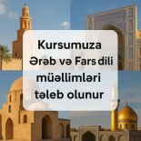 Ərəb Fars dili müəllmləri tələb olunur