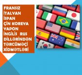 Fransız İspan İtalyan Rus Çin dillərindən tərcümə