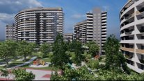 Greenville Residencedə 3 otaqlı təmirsiz mənzil satılır
